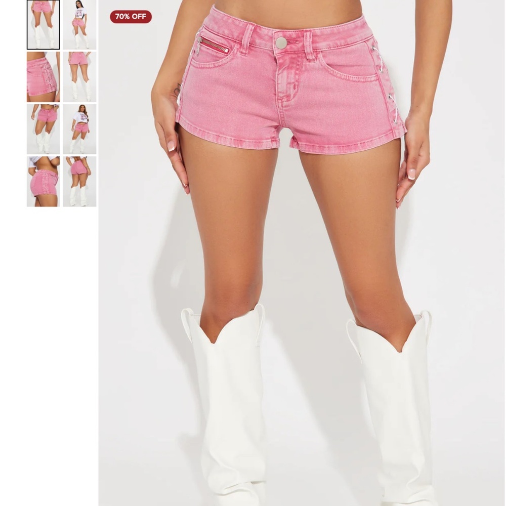 Very cute pink jean shorts, Fashion Nova Jean shorts NWT Small